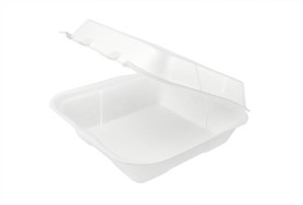 Genpak 32 oz. Clear Hinged Deli Container with High Dome Lid - 200/Case