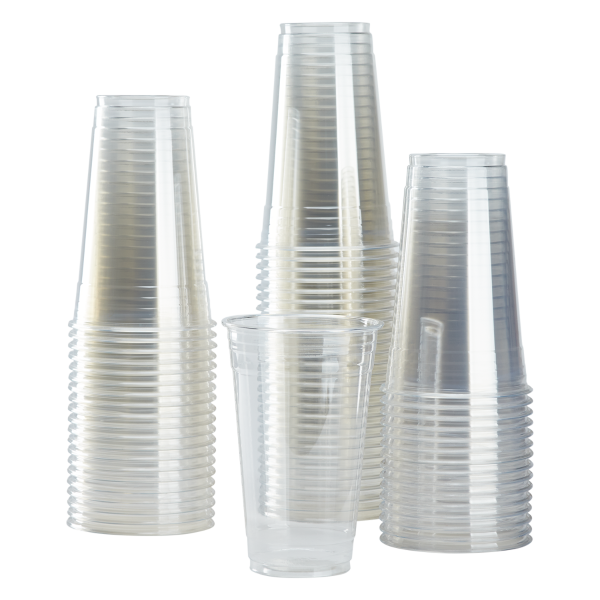 16 oz PET Plastic Cold Cups, Clear – 1000/Case – High Country Hand ...