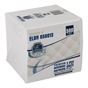 white 1 ply beverage napkins 4,000/case