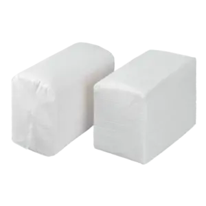 white 1/8 fold 15" x 17" 2 ply dinner napkins 3,000/case