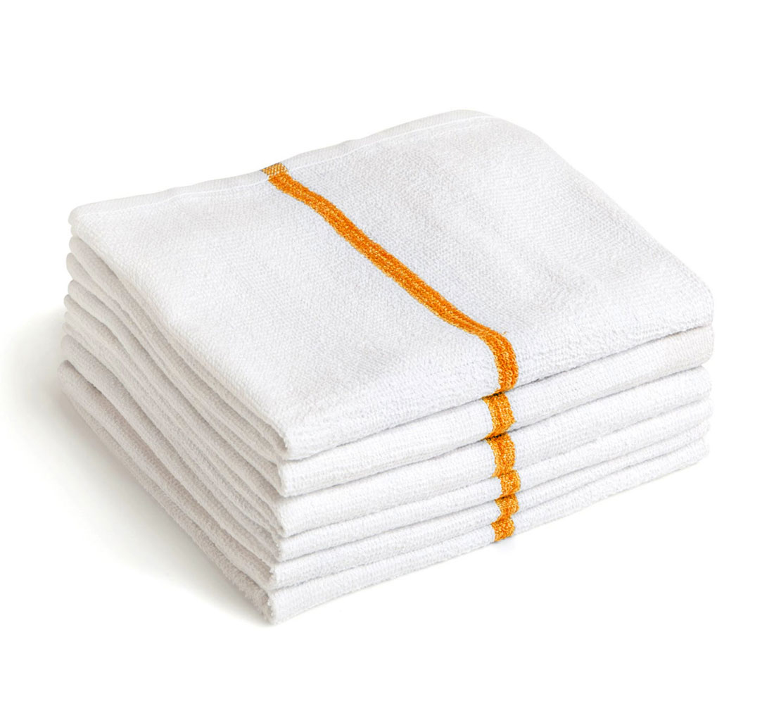 Terry Cloth Bar Towels, White – 25LB/Case – High Country Hand Protection