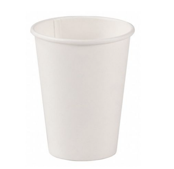 12 oz paper hot cups, white 1000/case
