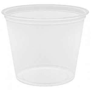 5.5oz pp plastic portion souffle cups, clear 2500/case