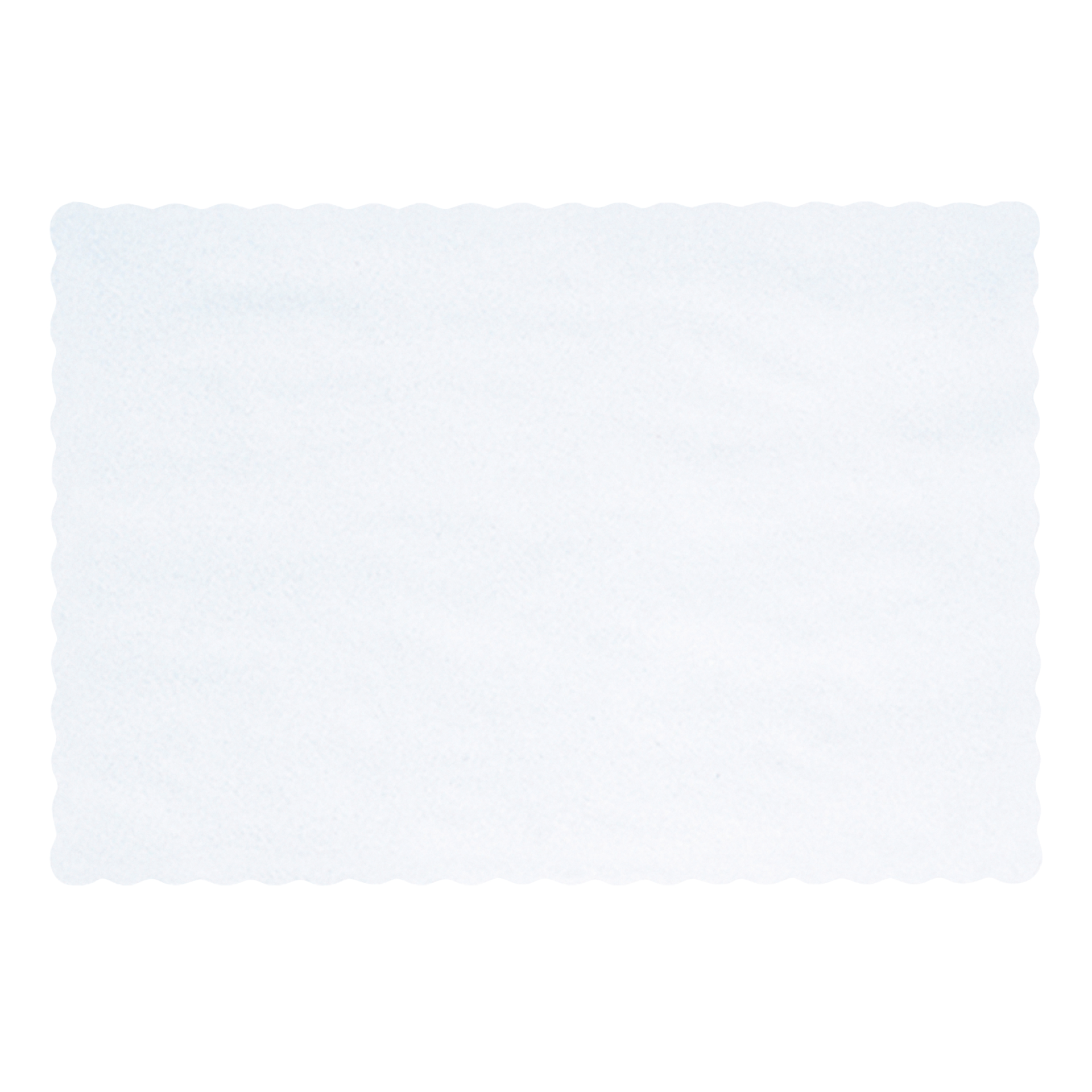 hoffmaster 10" x 14" scalloped edge white paper placemats 1000 ct