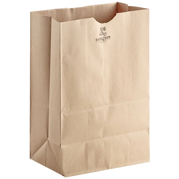 18410 duro 10# dubl life 35# basis sos bag kraft 6.31" x 4.19" x 13.38" 500 / cs
