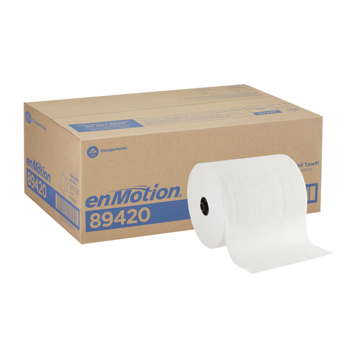 enmotion® 8” x 700' white paper towel rolls gp pro (georgia pacific), 6 rolls / cs