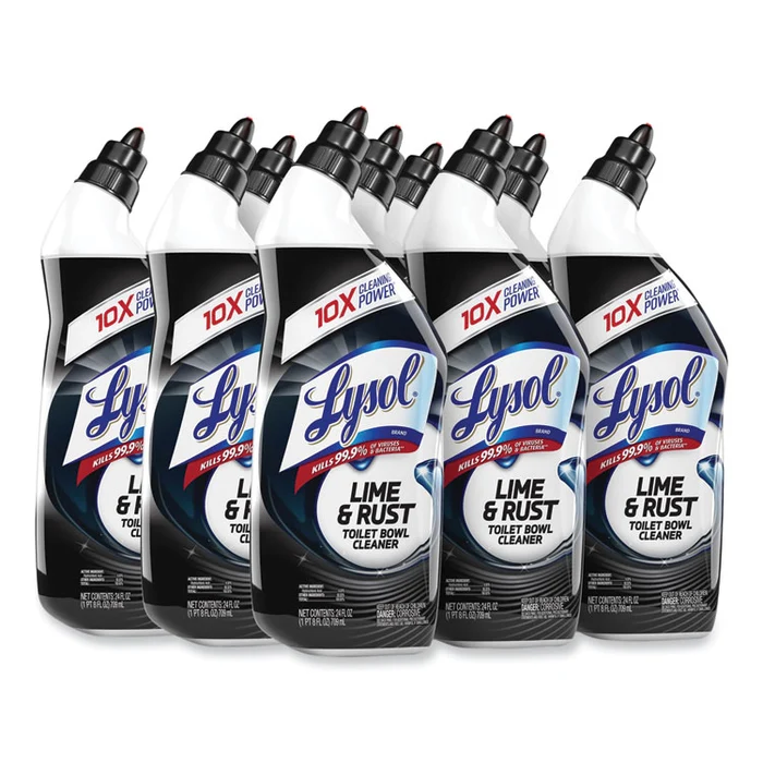 lysol lime/rust toilet bowl cleaner, 24 fl oz, atlantic fresh scent, blue 9 / cs
