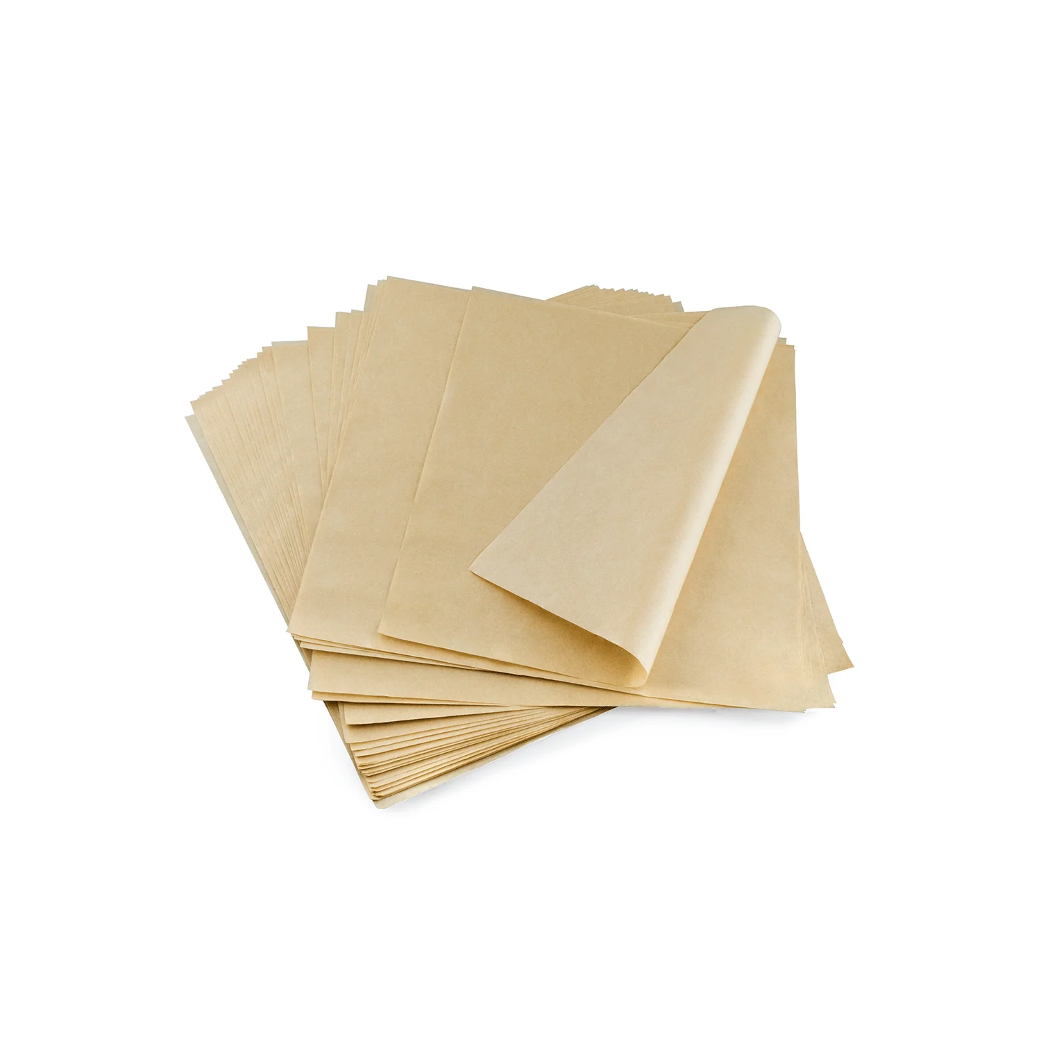 12" x 12" kraft compostable flat deli sheets / food wrap 5000 cs